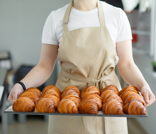 Frische Croissants im Angebot