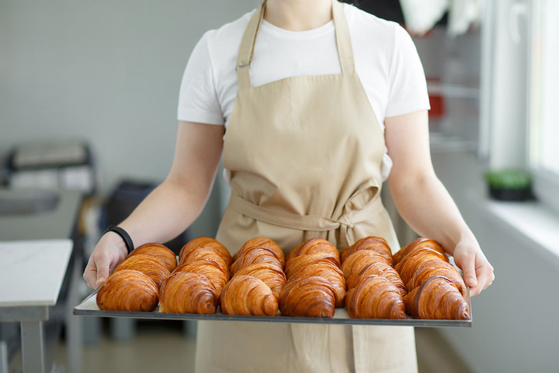 Fresh Croissants Display