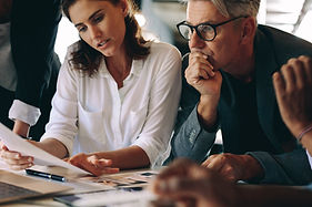 A Man and a Woman working together