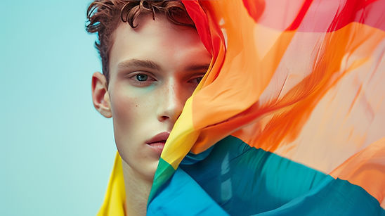 Rainbow Flag Portrait