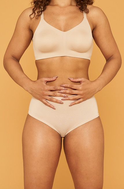Woman in Beige