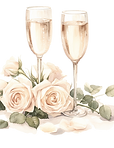 Champagne And Roses