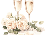 Champanhe e rosas