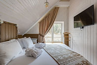 Cozy Gable Guest Room