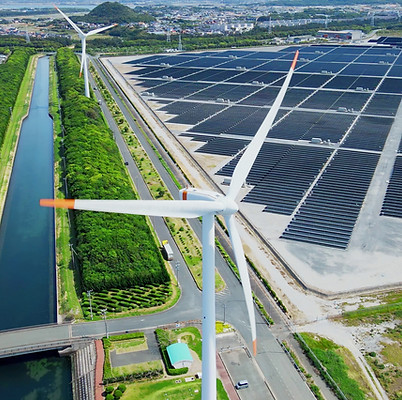 Solar and Wind Farm