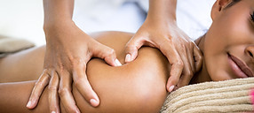 Targeted medical massage therapy focused on the shoulder