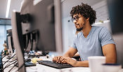 Man Working at Desk