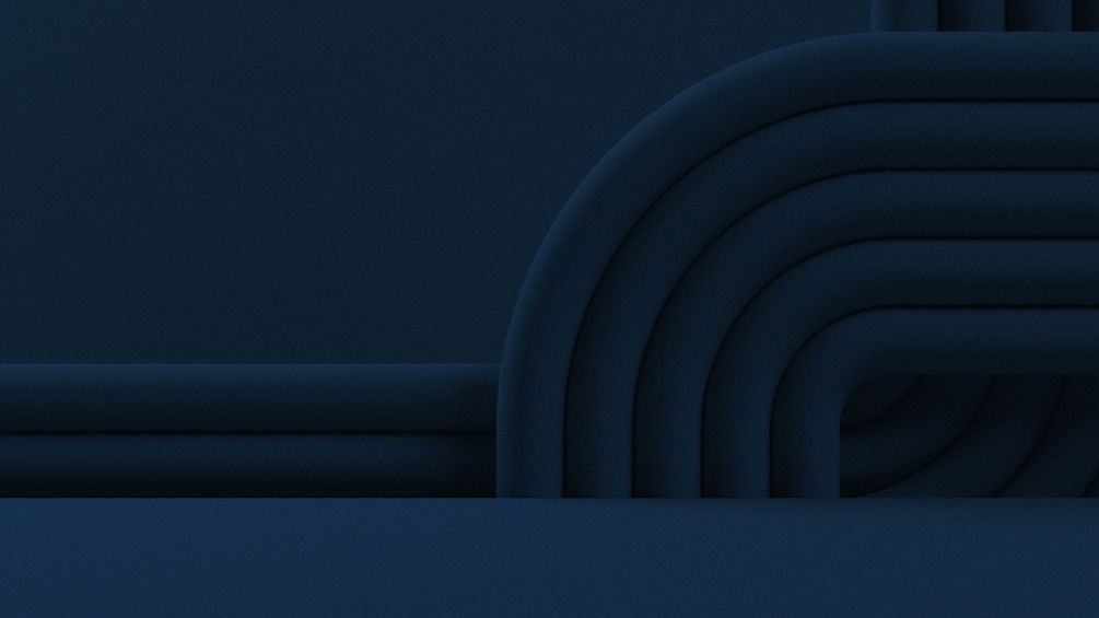 Blue Curved Tubes