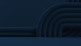 Blue Curved Tubes