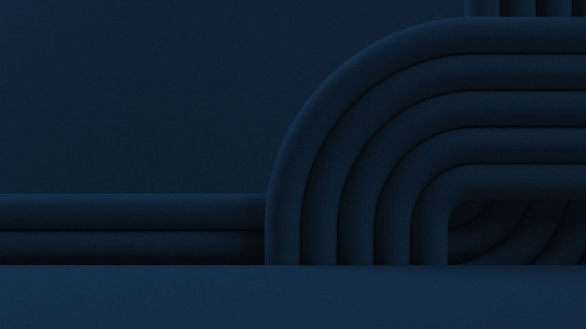 Tubes courbes bleus