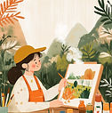 Artist Painting Nature Scene