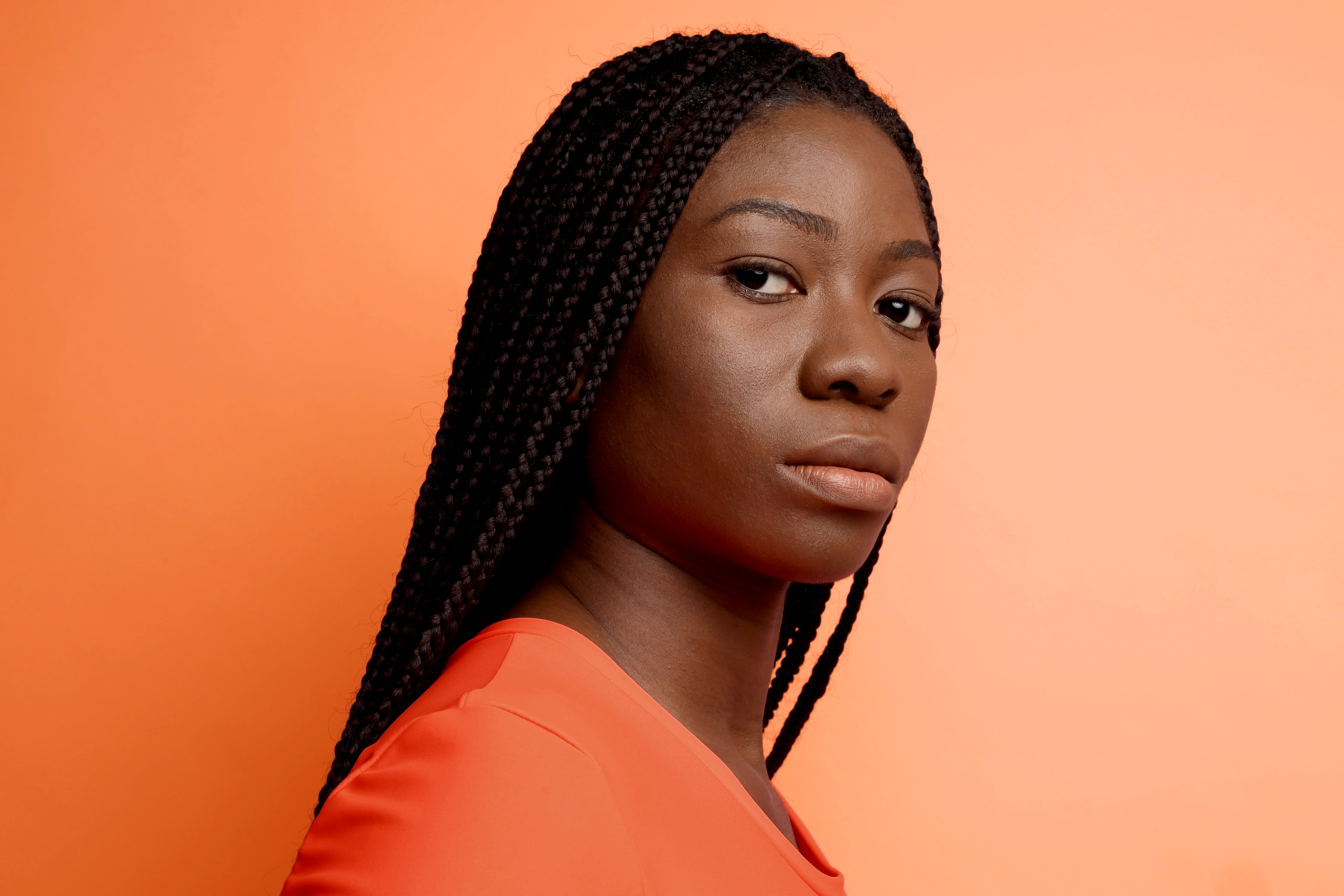 Woman In Orange