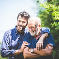 Family embracing each other