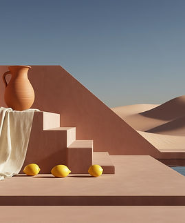 Minimalist Desert Scene