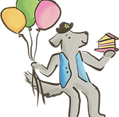 Dog with Balloons