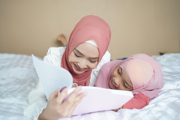 Mother Teaching Child