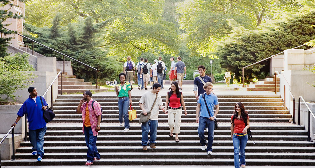 Students on Steps