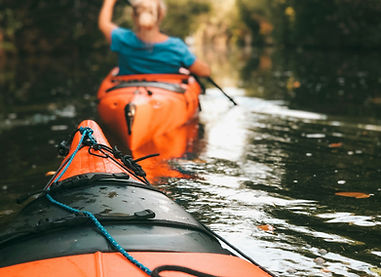 Kayaking Through River
