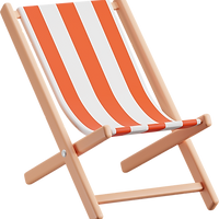 Gestreifter Strandkorb. Grafik.