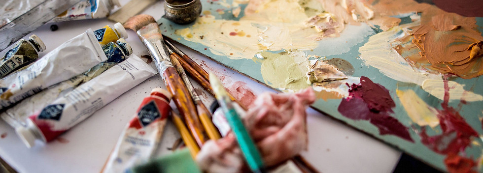 Art Supplies Table