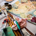 Art Supplies Table
