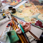 Art Supplies Table