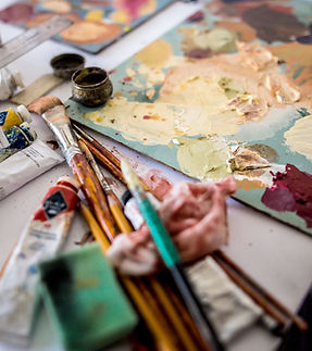 Art Supplies Table