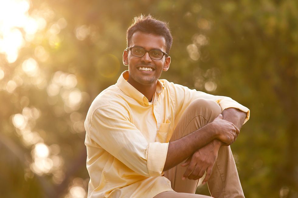 Smiling Man Outdoors