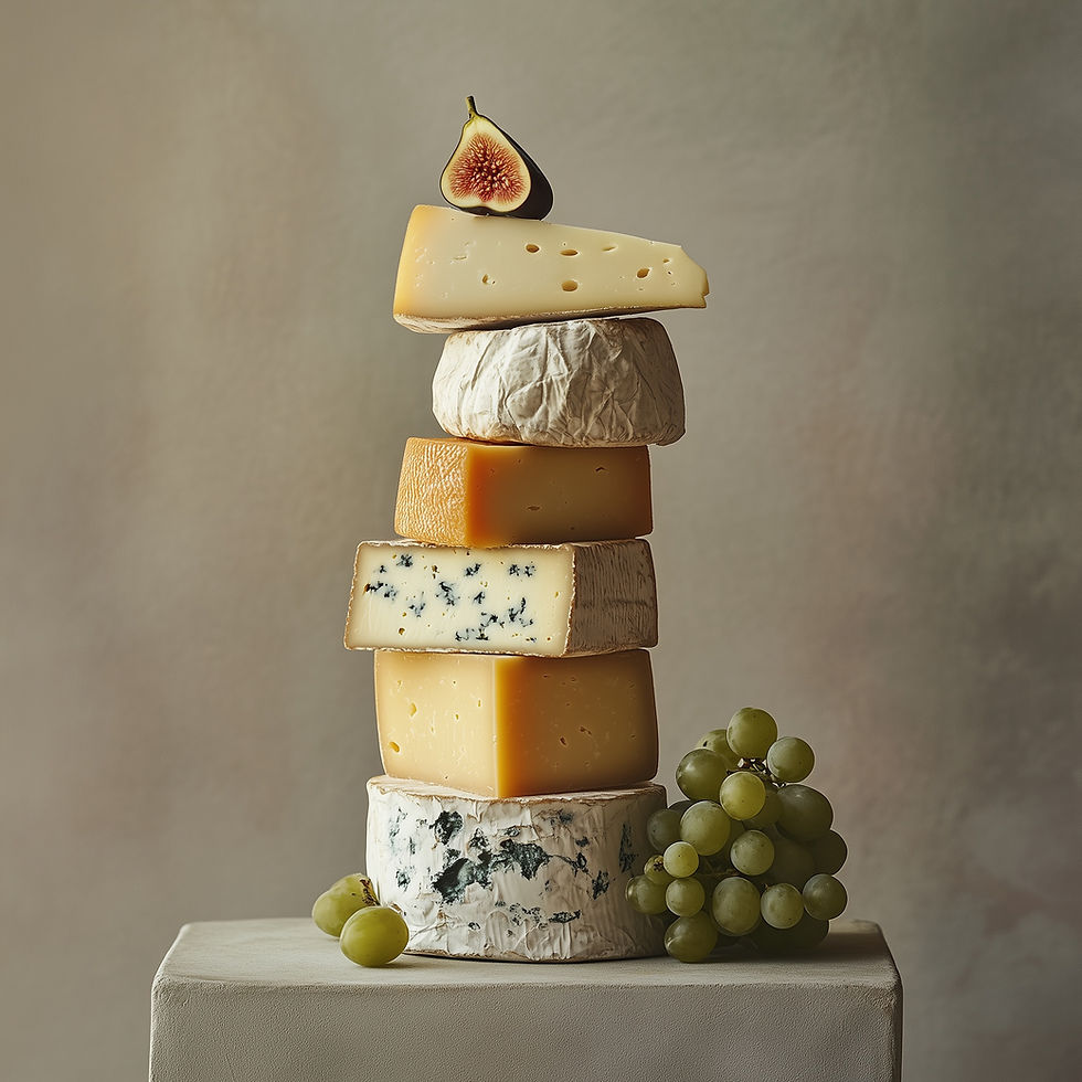 Stacked Cheese Tower