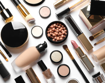 Different makeup products