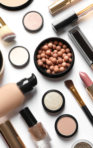 Different makeup products