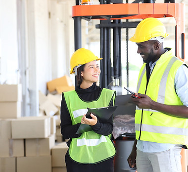 Workers with Safety Vests