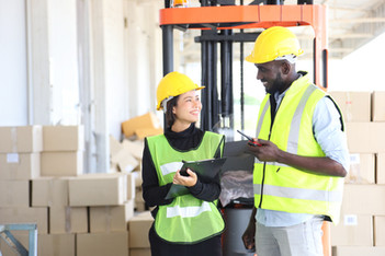 Workers with Safety Vests