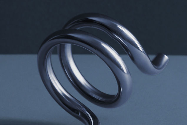 Abstract Metallic Coil