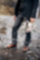 Bridegroom Holding Bouquet