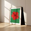 Framed Floral Artwork