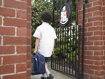 Entering School Gate