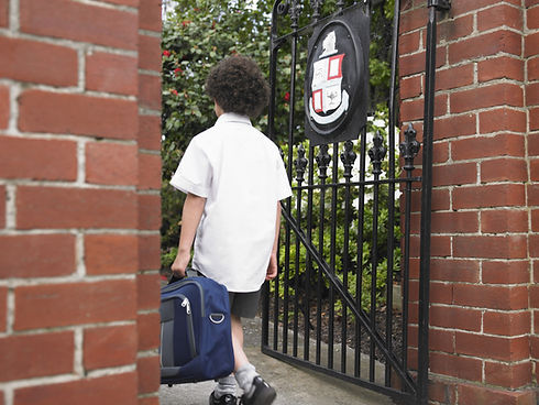 Entering School Gate