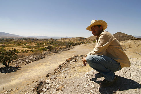 Man by Dirt Road