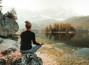 Meditando na natureza