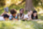 Kids Reading Outdoor