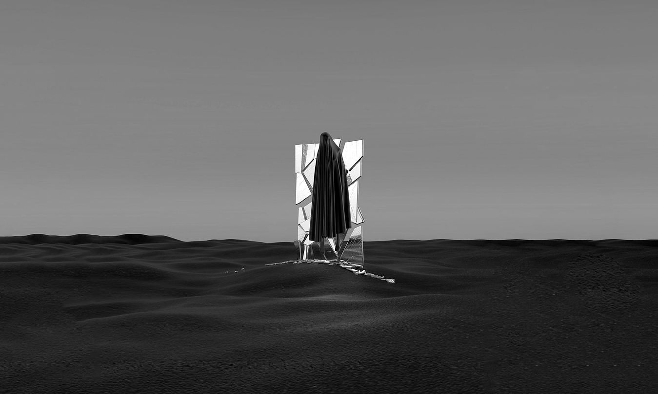 Floating Hooded Figure