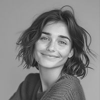 Portrait de femme souriante