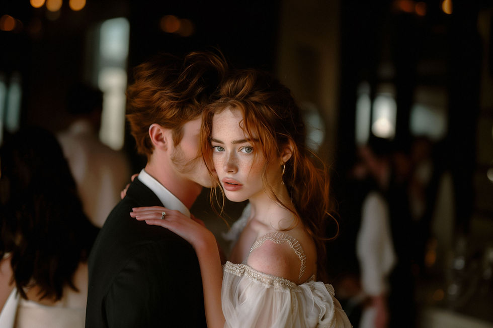 Романтический свадебный момент