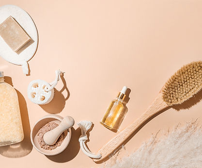 Spa Essentials Flatlay