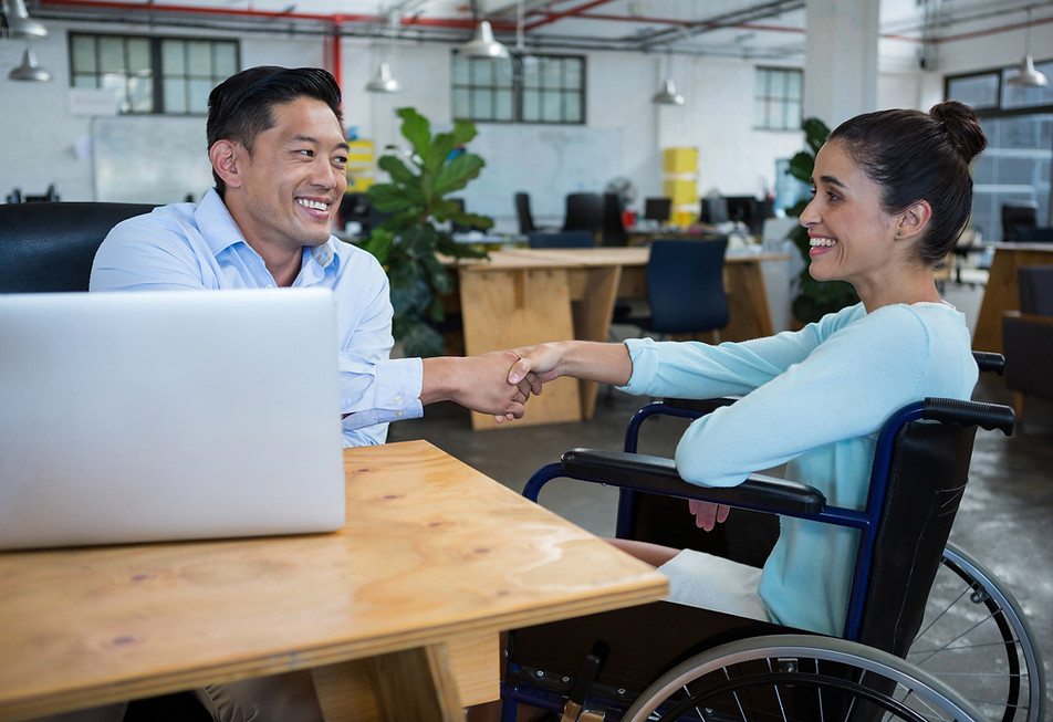 Handshake in Office