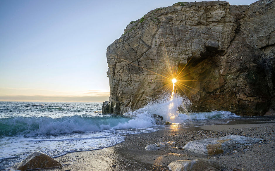 Sonnenuntergang am Strand