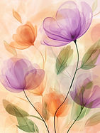 Abstract Floral Artwork