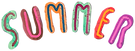 Colorful Summer Text
