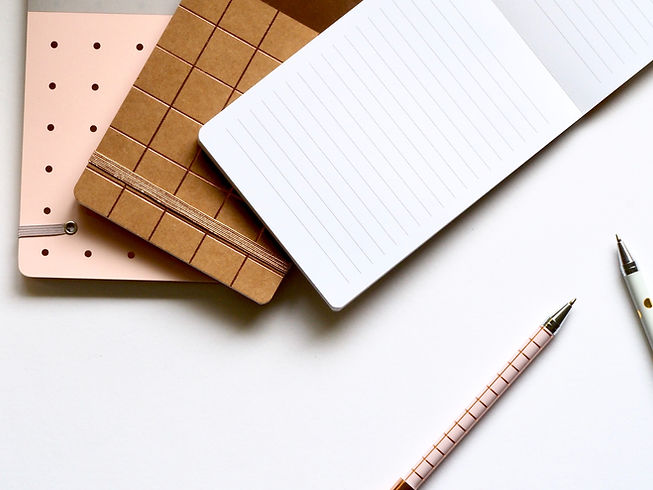 Cahiers et stylos